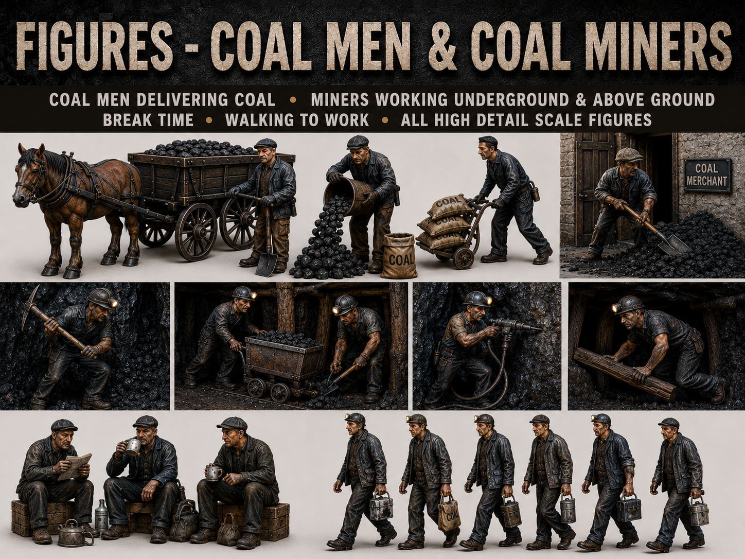Figures - Coal Men/Miners