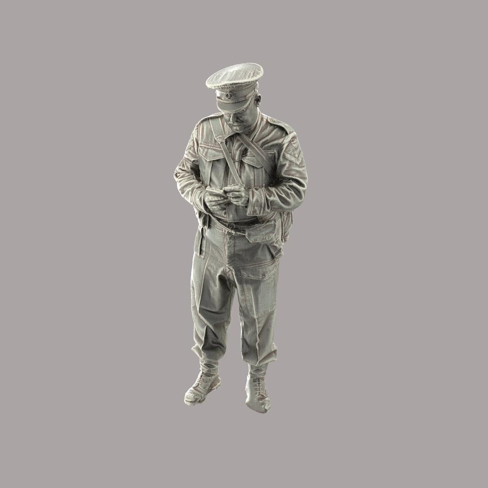 132s-0001 WW2 Military Policeman Figure