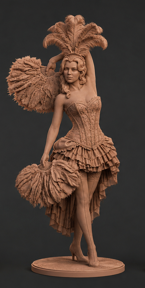 Painted-2205 Burlesque Girls 1