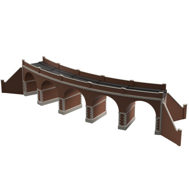 FM911 – Single Track Brick Viaduct Curved