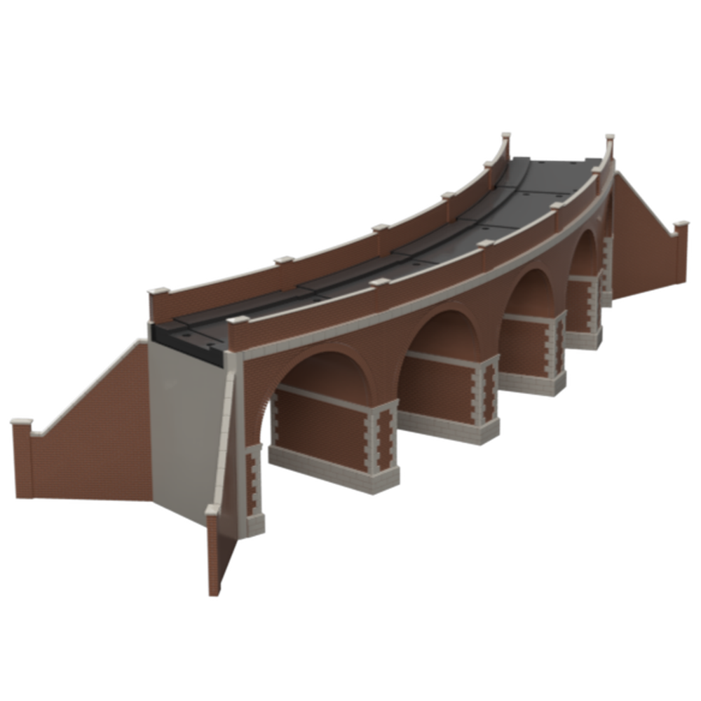 FM911 – Single Track Brick Viaduct Curved