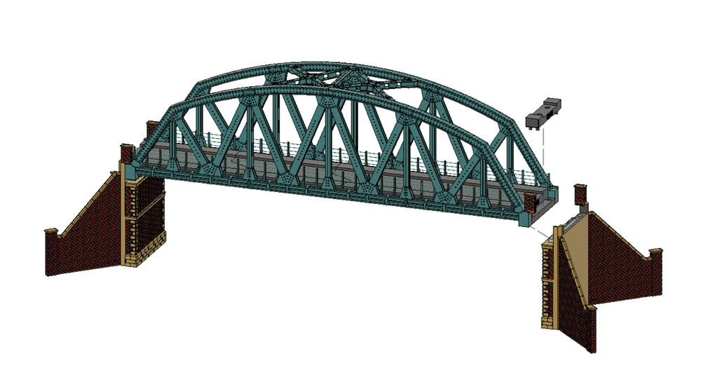 FM913 – Single Track Arch Truss Bridge