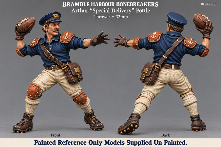 BH-FF-003 — Arthur “Special Delivery” Pottle | Blood Bowl|32mm