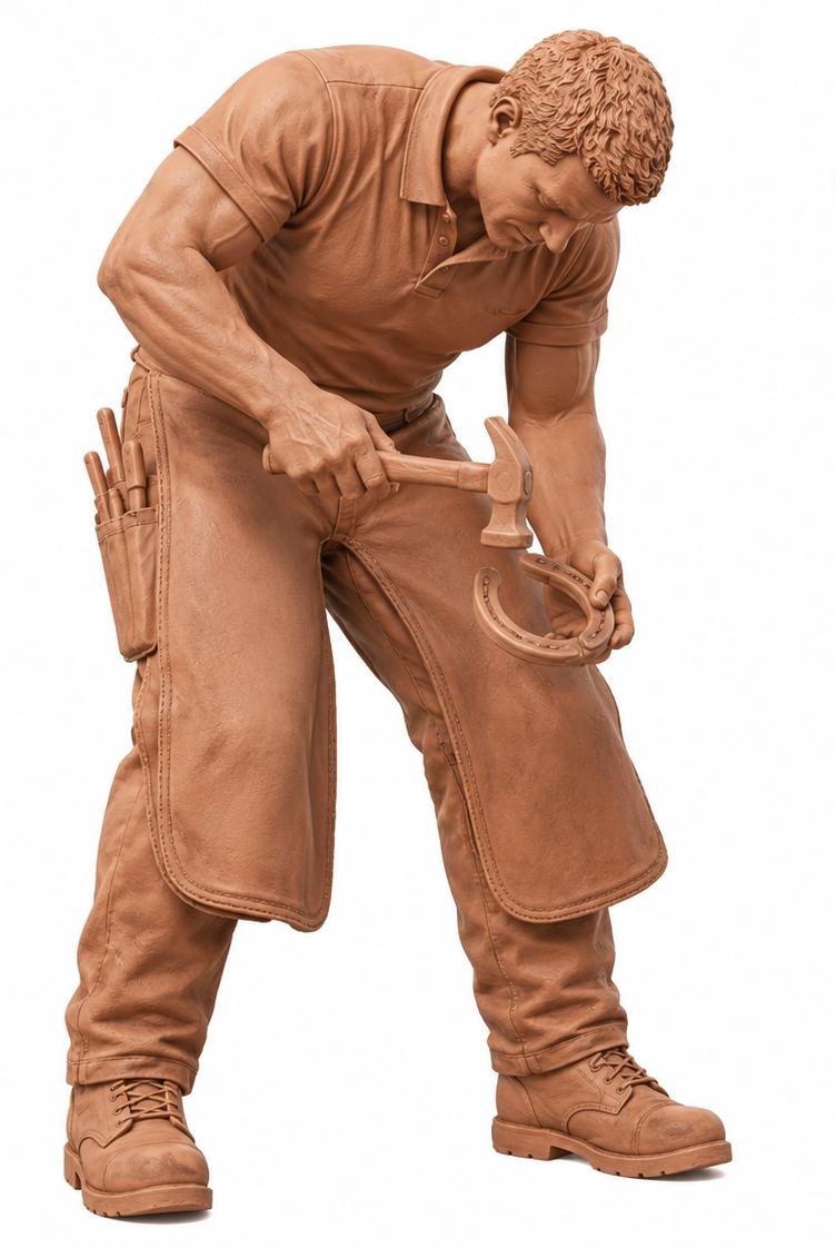 Painted-9506 Modern Male Farrier