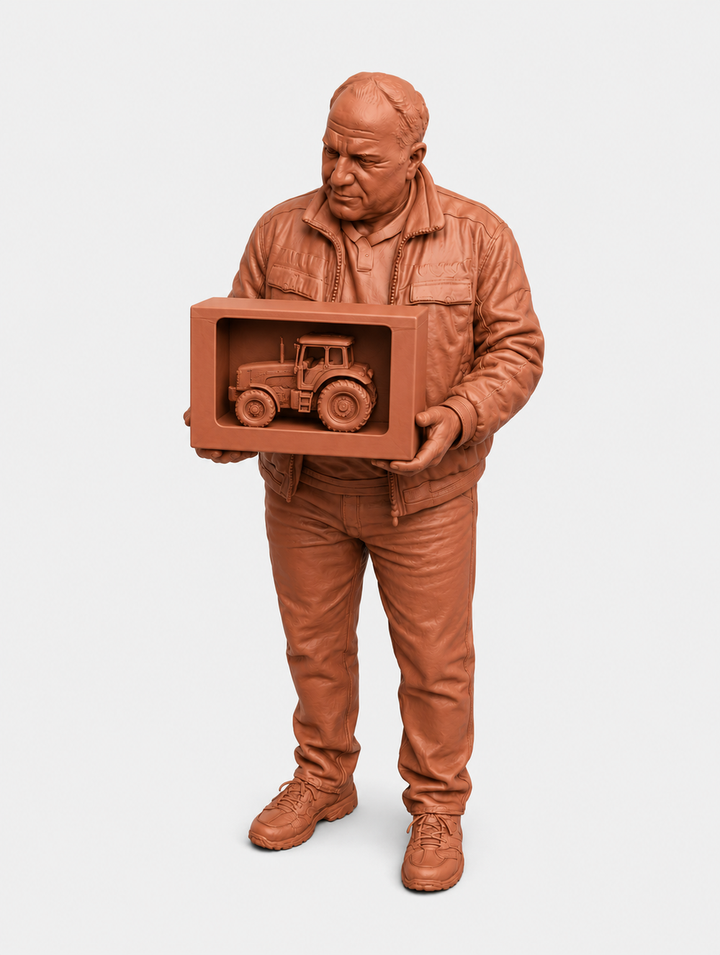 SW2213 Male with Large Tractor model