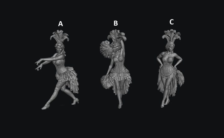 Painted-2205 Burlesque Girls 1