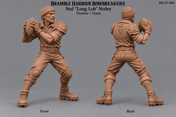 BH-FF-004 Ned “Long Lob” Netley Thrower | Blood Bowl|32mm