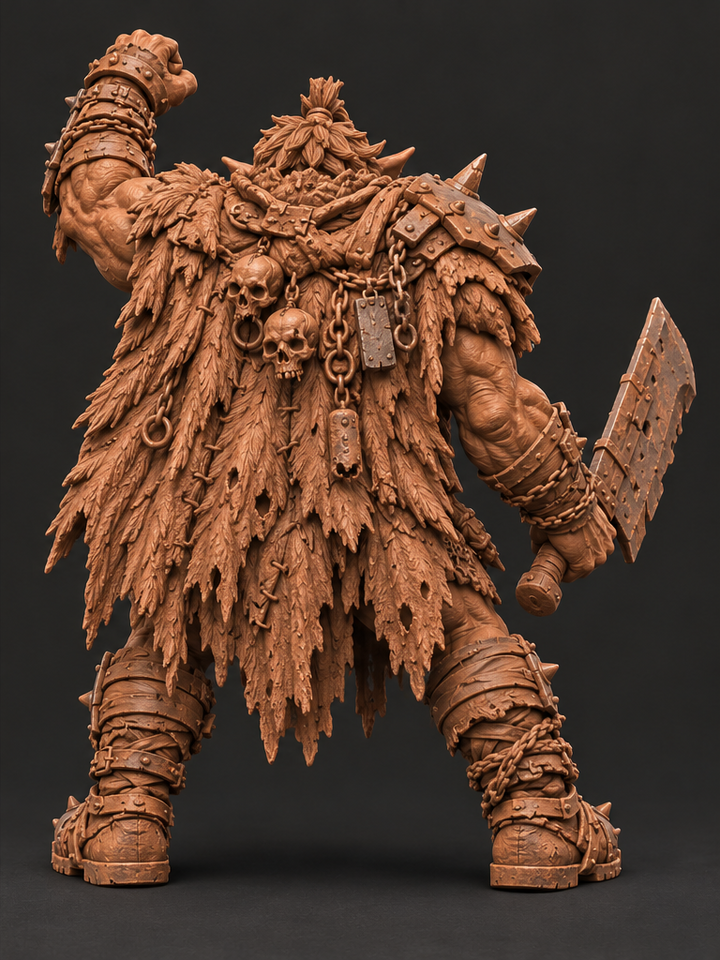 WB-RC-001 - Grukk Ironjaw — Warlord of the Redcap Clans