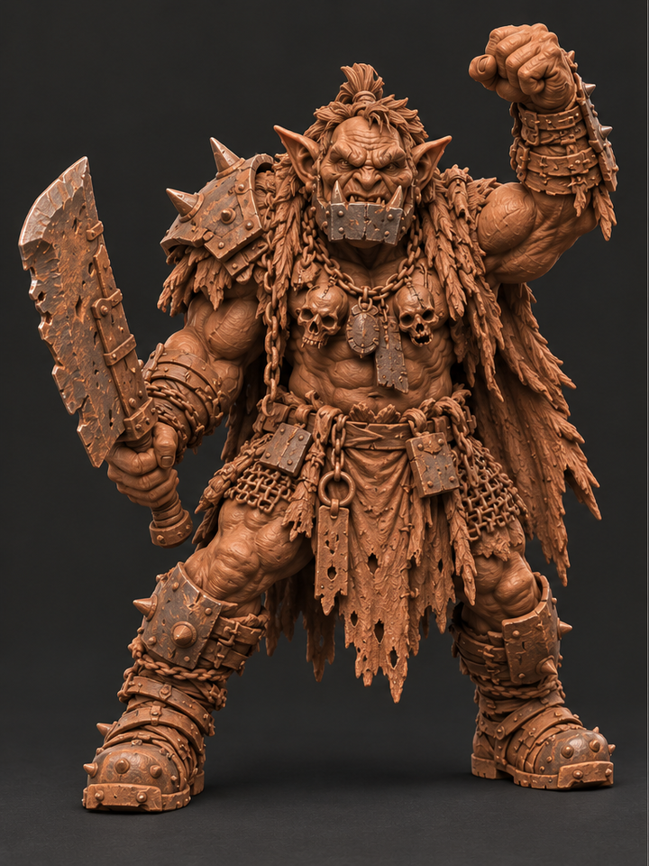 WB-RC-001 - Grukk Ironjaw — Warlord of the Redcap Clans