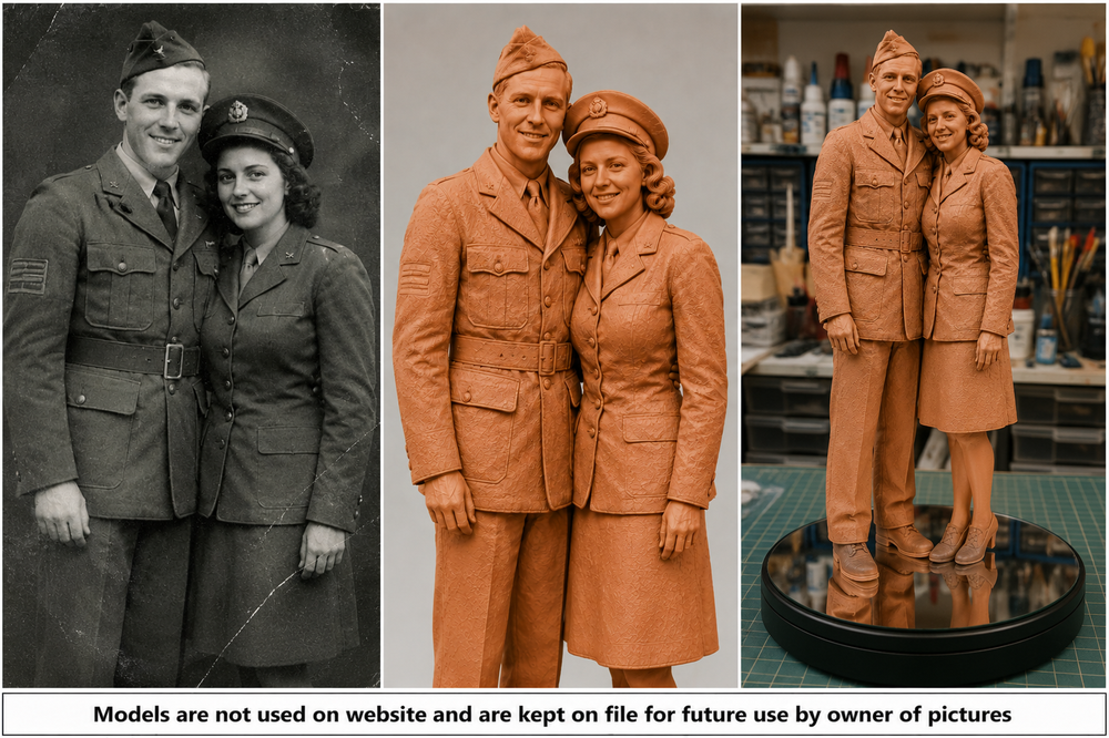 P3D001W Photo to 3D Figure - Create Your Own 3D Model