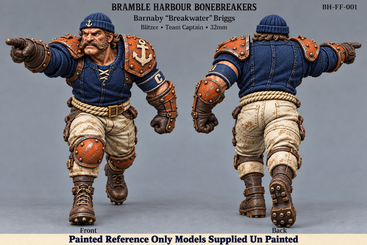 BH-FF-001 — Barnaby “Breakwater” Briggs Blitzer | Blood Bowl|32mm