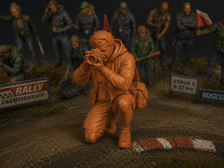 Painted-012 - Trackside Rally Crew - The Photographer Marshal (Male)