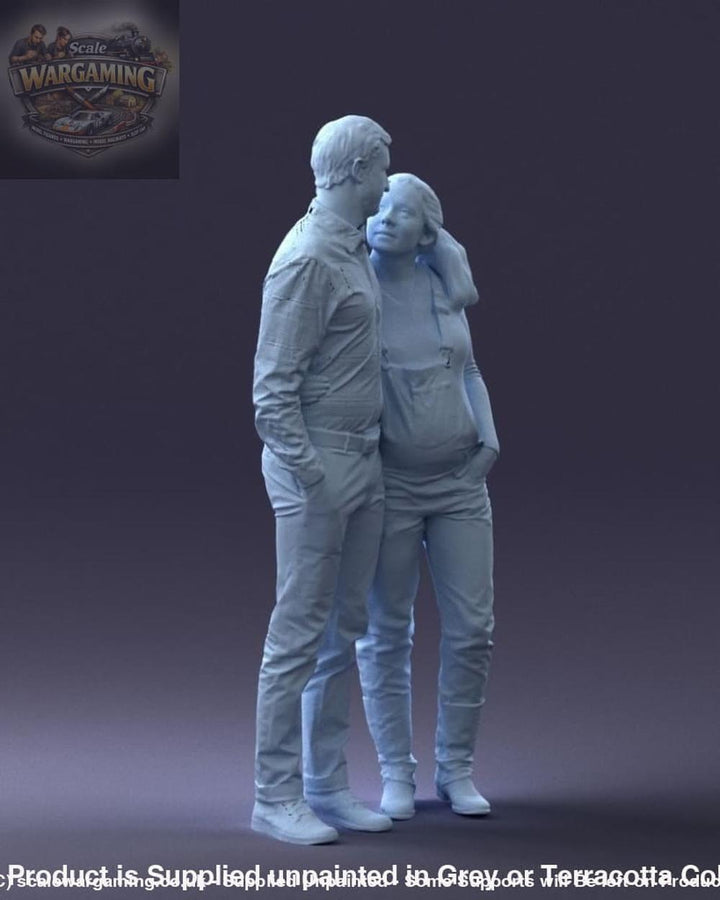 Male With Pregnant Woman Figure