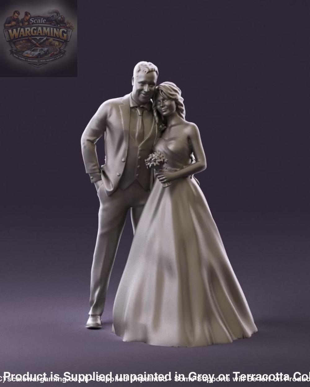 Wedding Bride & Groom Couple 5 Figure
