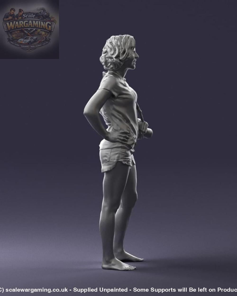 Female In Shorts With Camera Figure
