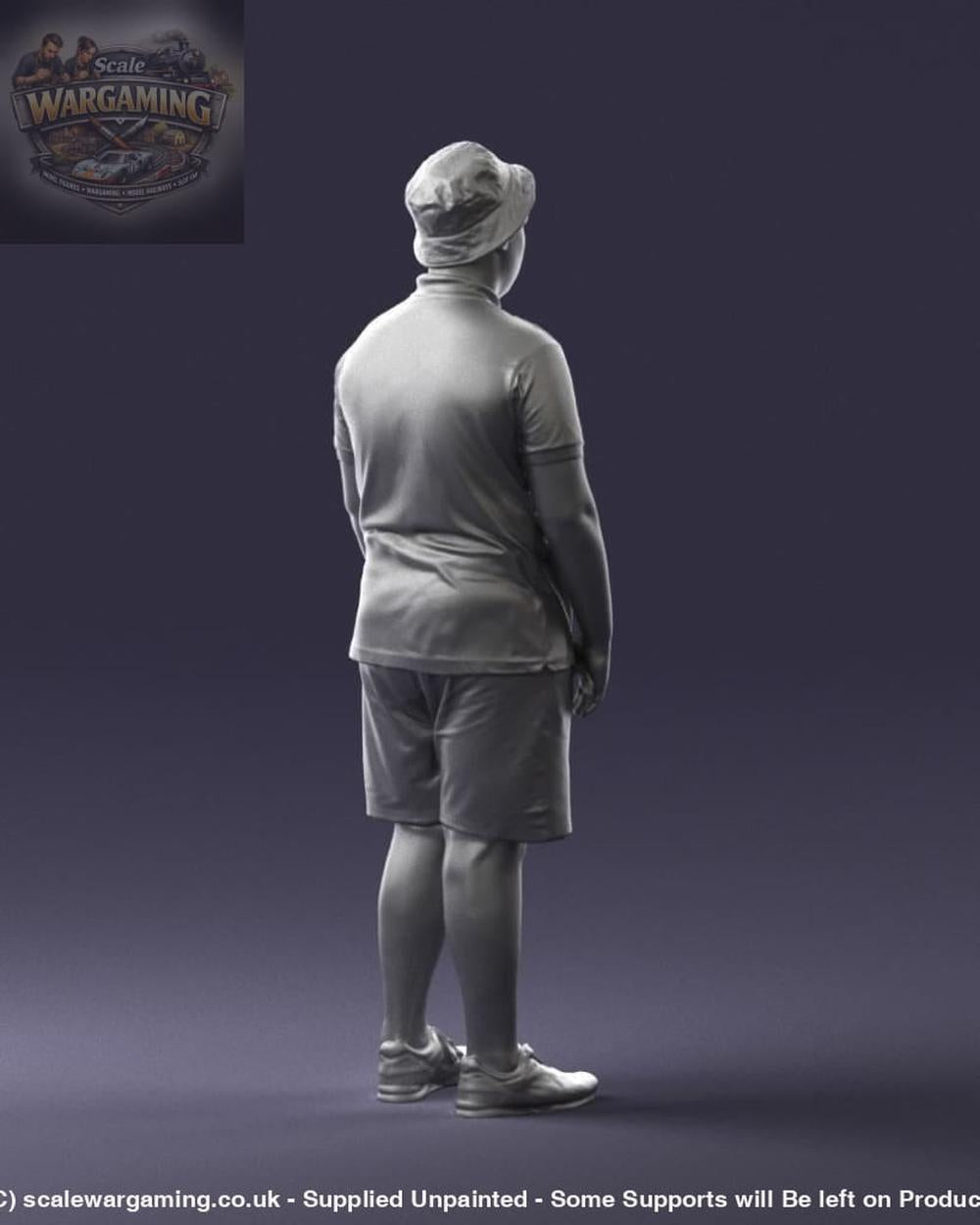 Young Boy In Cap Figure