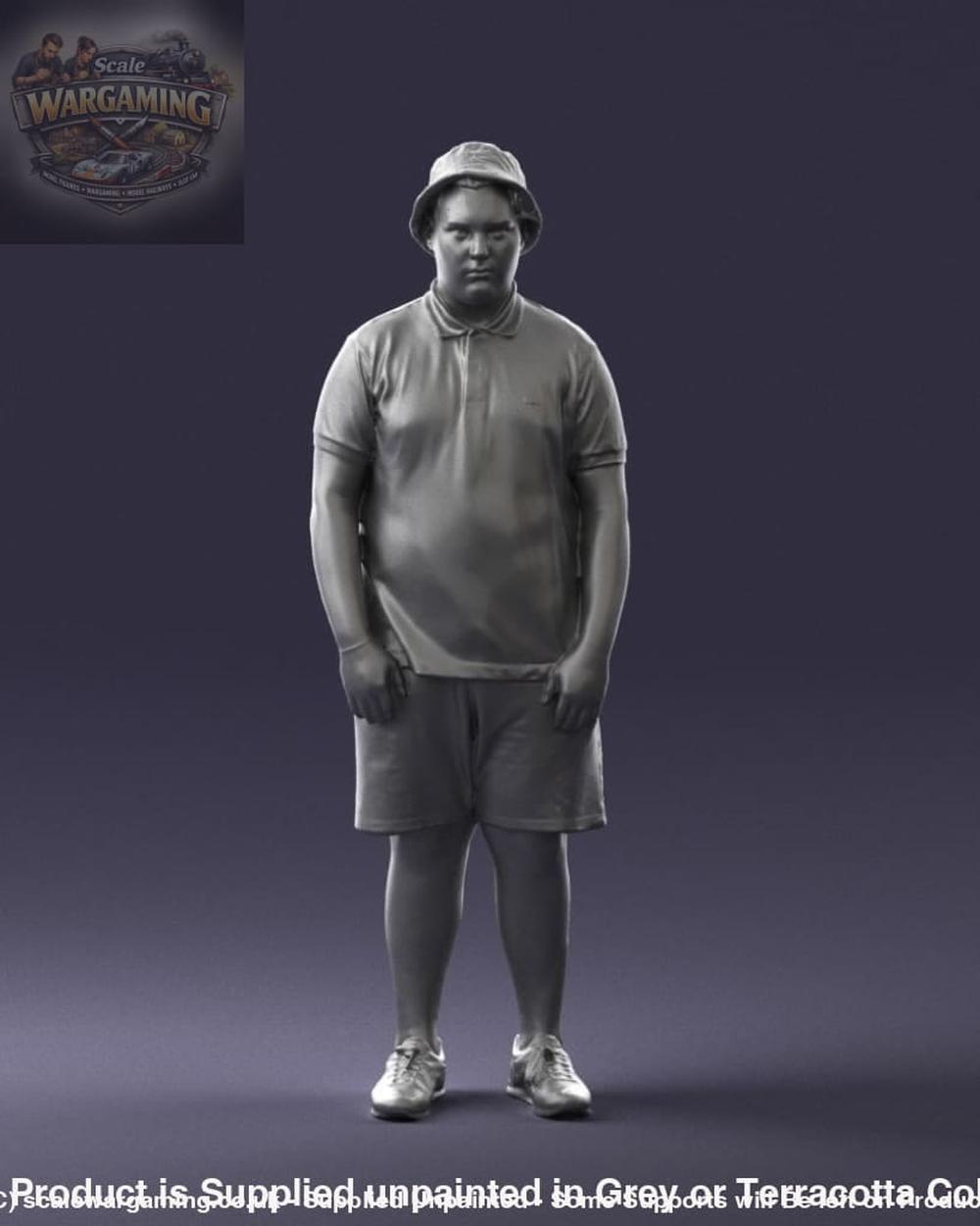 Young Boy In Cap Figure