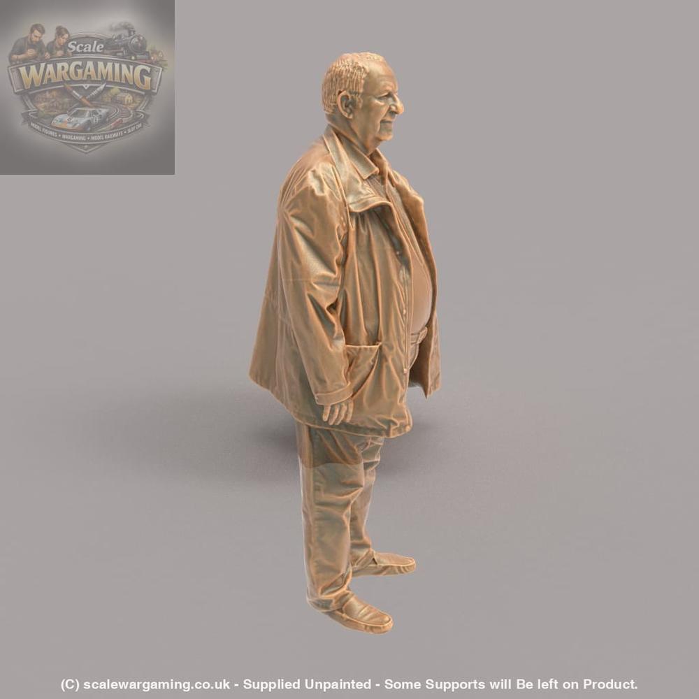 MM106 Grandad in Jacket Smiling Figure