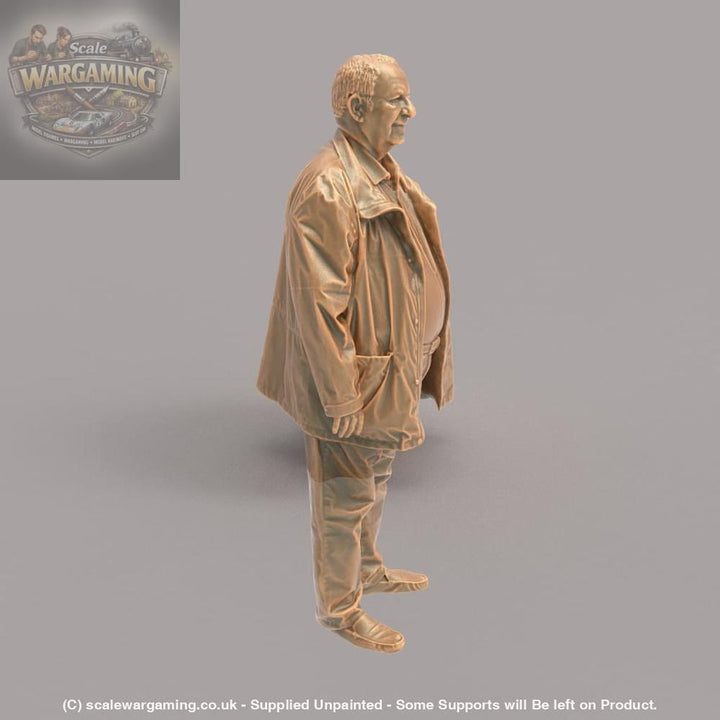 MM106 Grandad in Jacket Smiling Figure