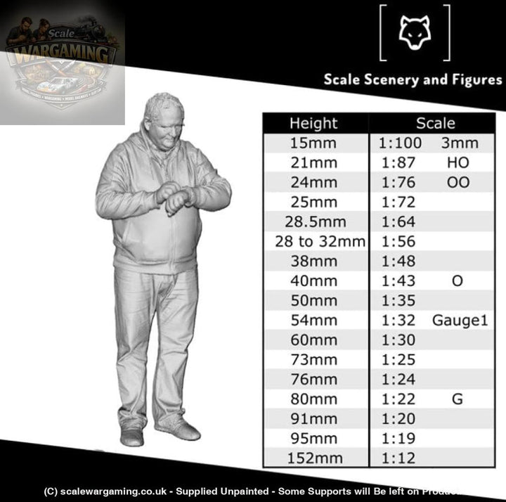 MM106 Grandad in Jacket Smiling Figure