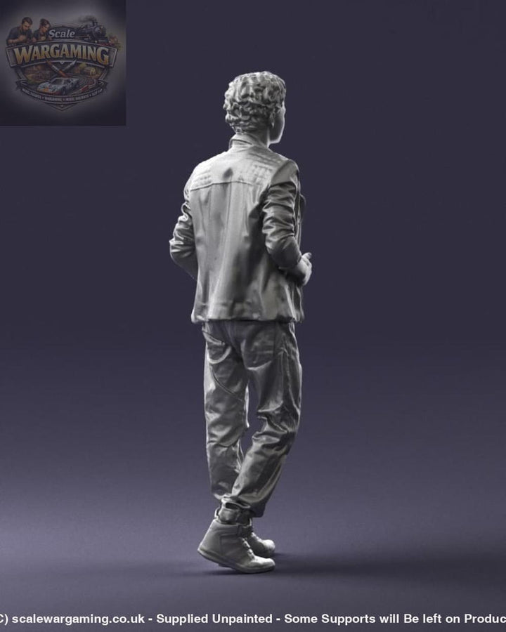 Trendy Young Teenager In Jacket And Trousers Figure