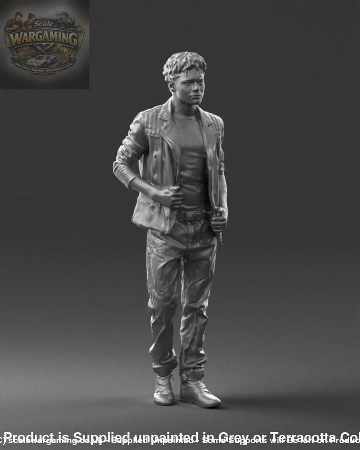Trendy Young Teenager In Jacket And Trousers Figure
