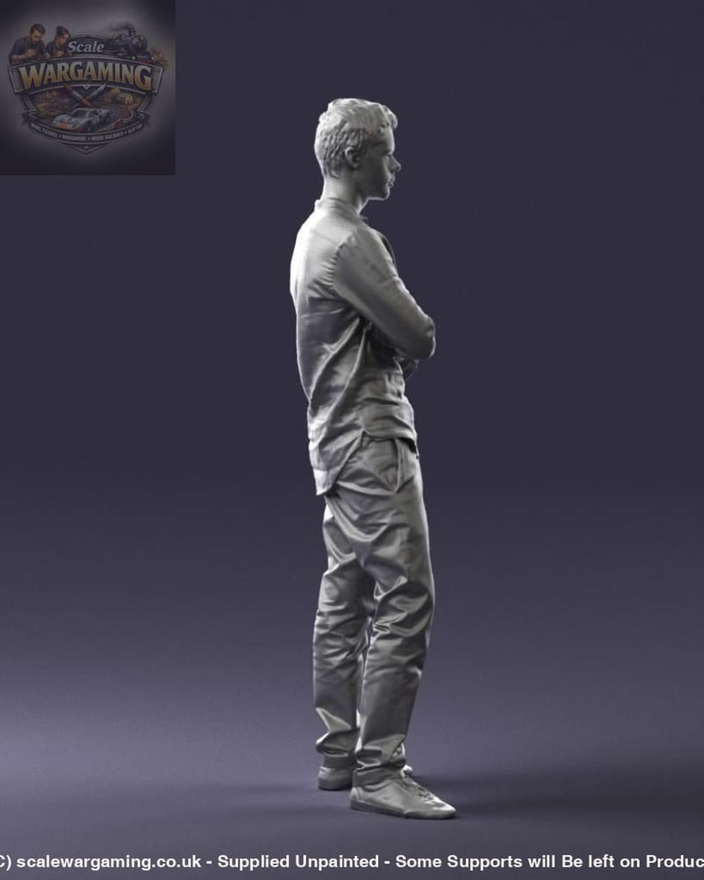 Young Teenager Arms Crossed Figure