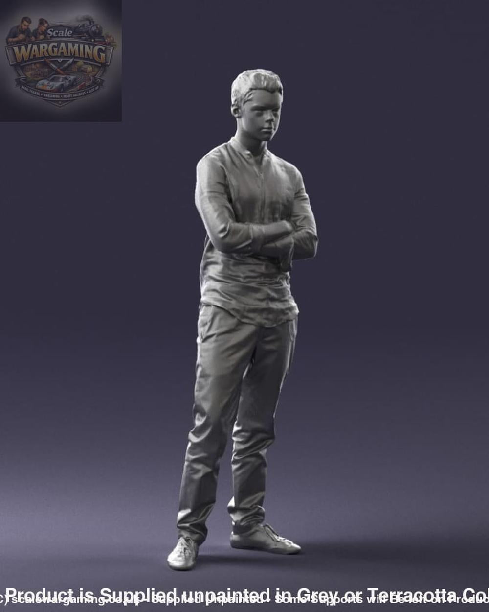 Young Teenager Arms Crossed Figure