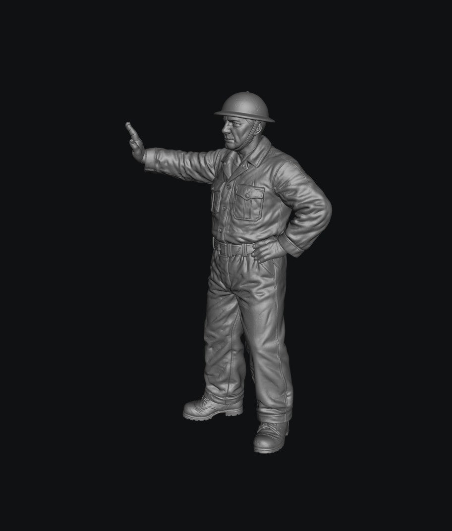 SMF1154 WW2 RAF Ground Crew Leaning B