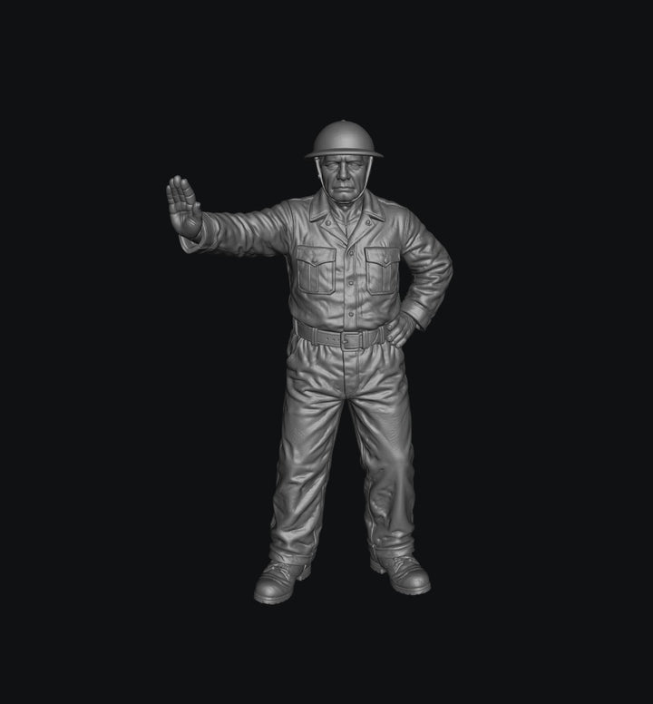 SMF1154 WW2 RAF Ground Crew Leaning B