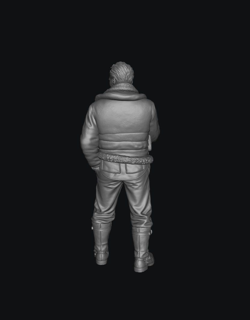 SMF1154 WW2 RAF Pilot Smoking B