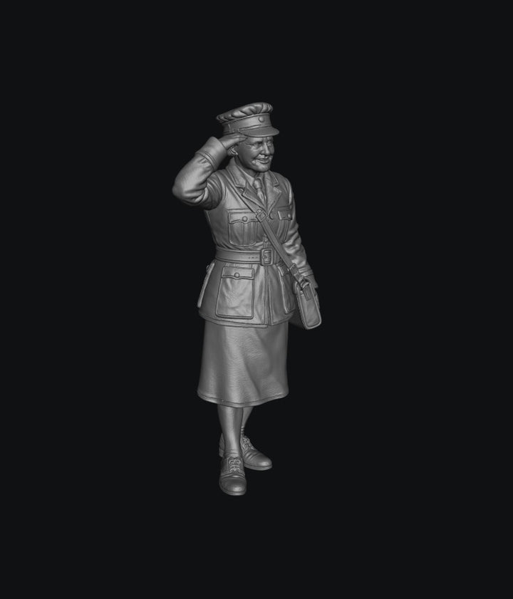 SMF1154 WW2 RAF WAAF Saluting B