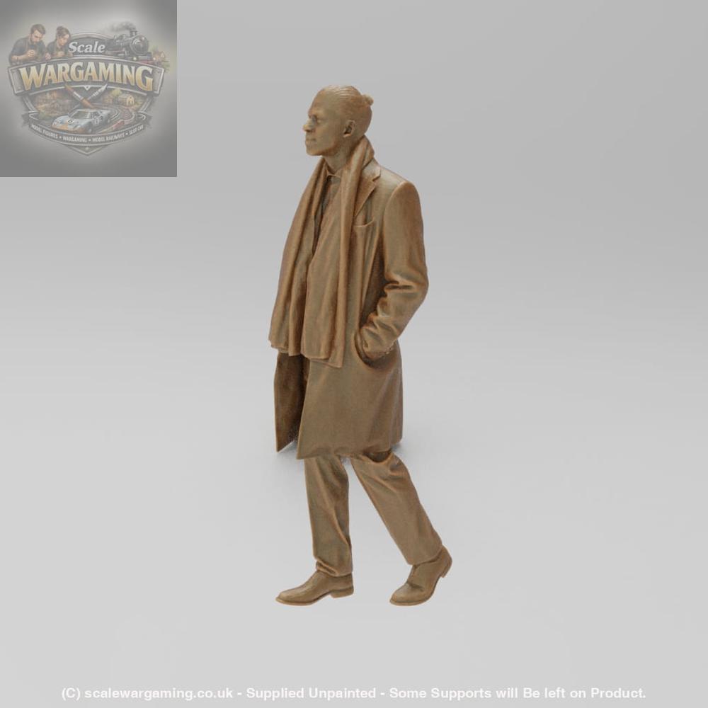 SW145 Walking Male in Coat and Scarf - Figure
