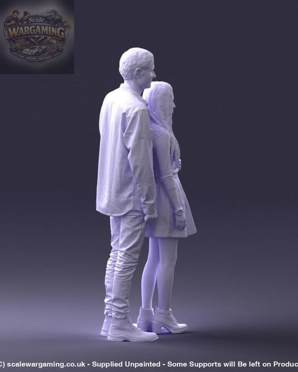 Young Teenage Couple Figure