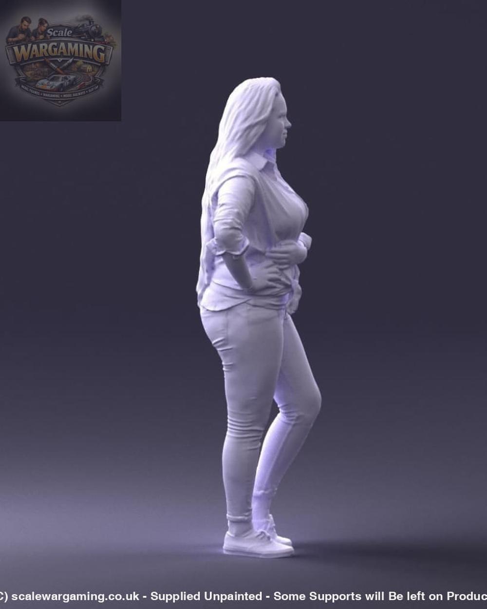 Young Teenage Girl Hand On Hip Figure