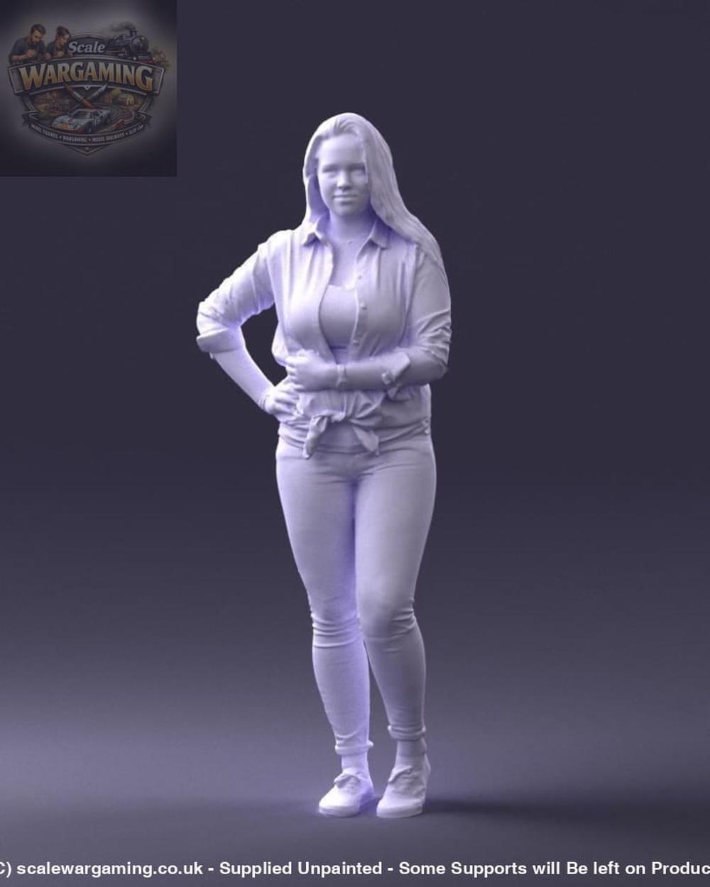Young Teenage Girl Hand On Hip Figure