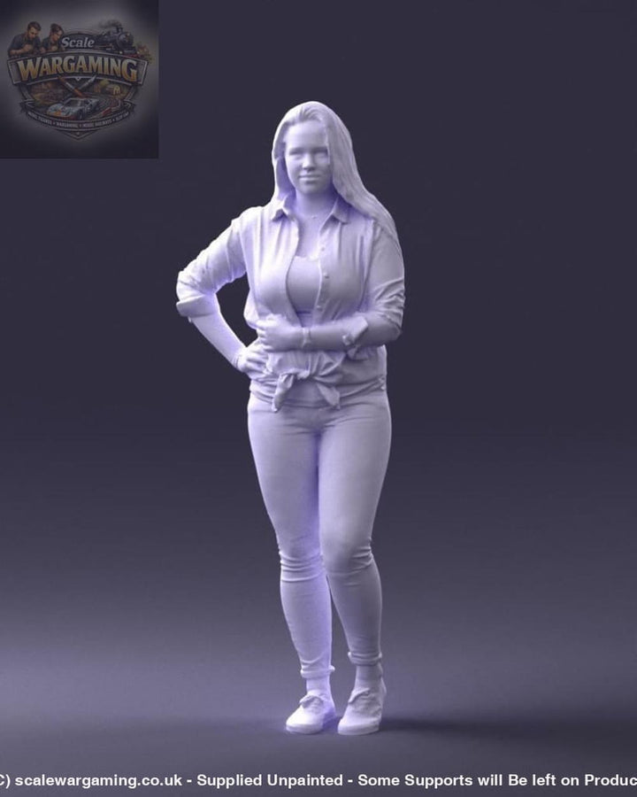 Young Teenage Girl Hand On Hip Figure