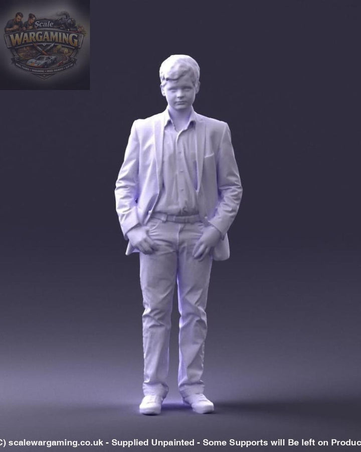 Young Boy In Suite Figure