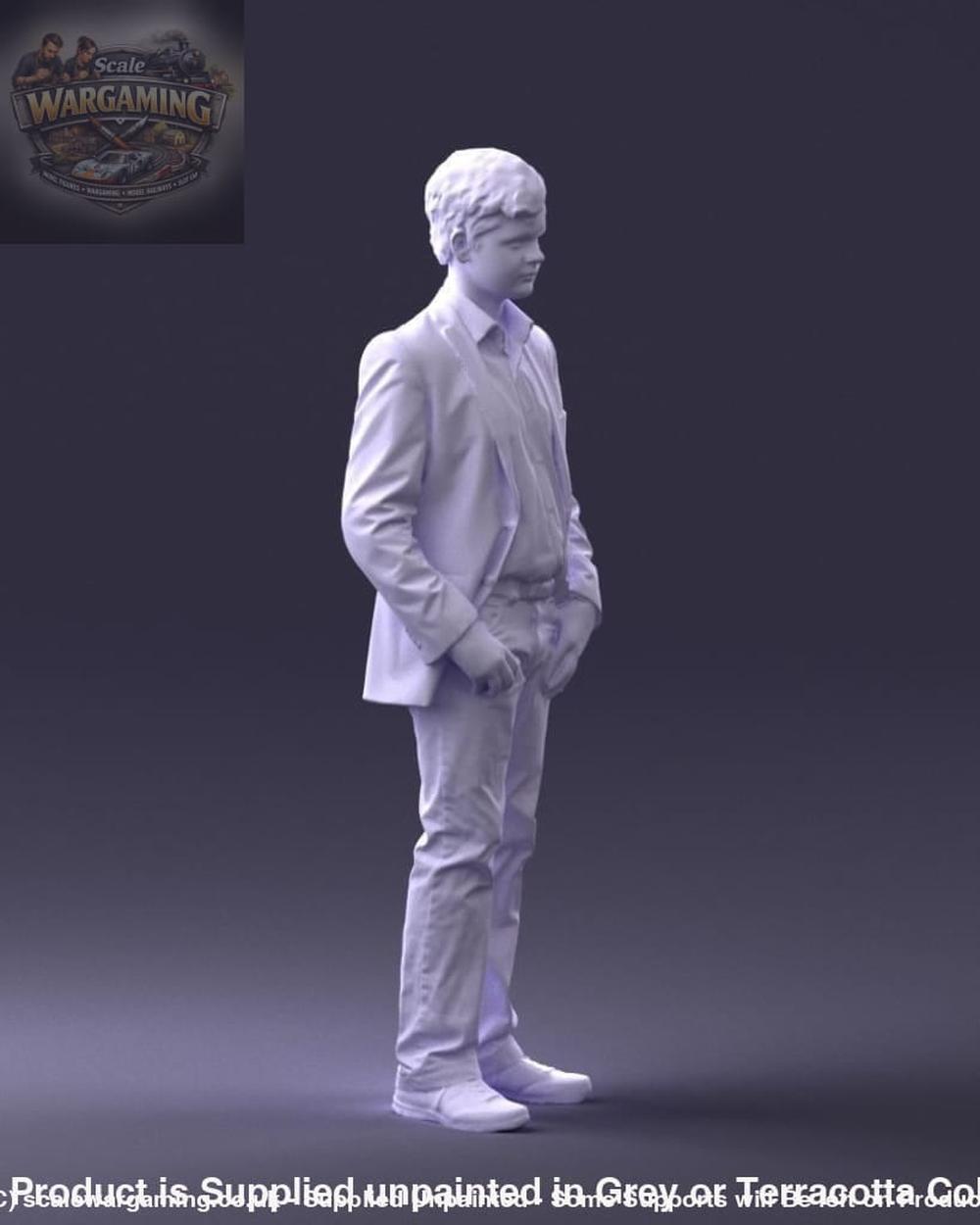 Young Boy In Suite Figure