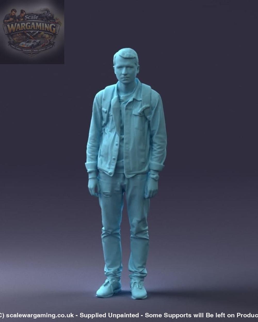 Young Teenager In Denham With Rucksack Figure