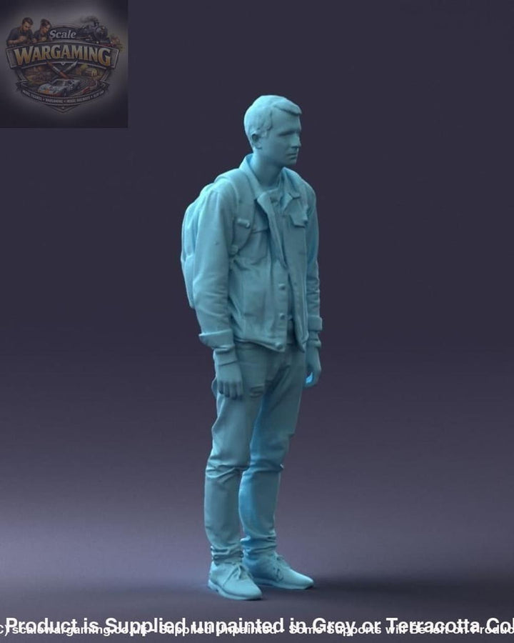 Young Teenager In Denham With Rucksack Figure