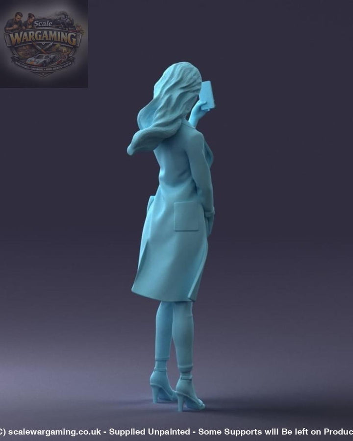 Smart Girl Taking Selfie Figure