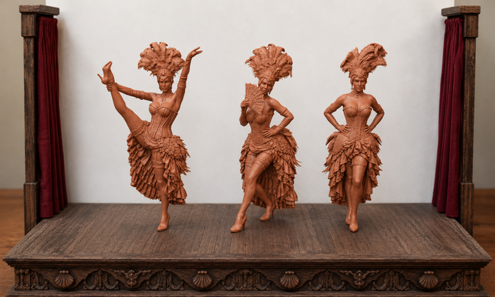 Painted-2205 Burlesque Girls 3