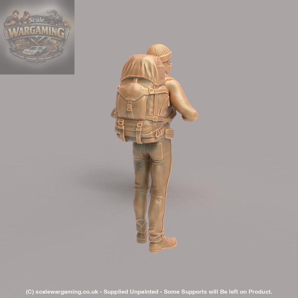 MM241 Male Hiker/Camping/Standing Looking at The View Figure