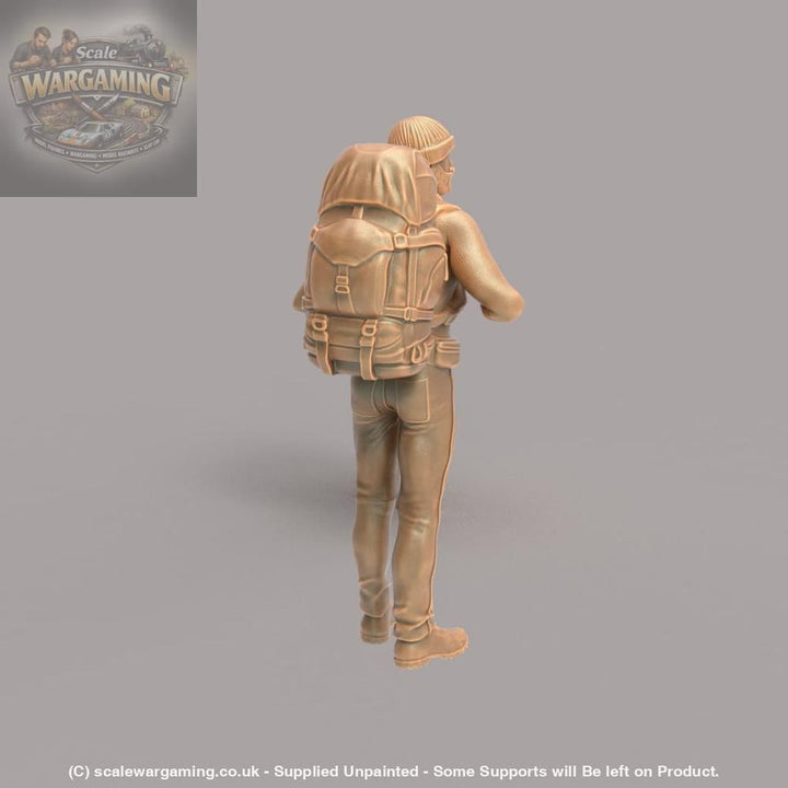 MM241 Male Hiker/Camping/Standing Looking at The View Figure