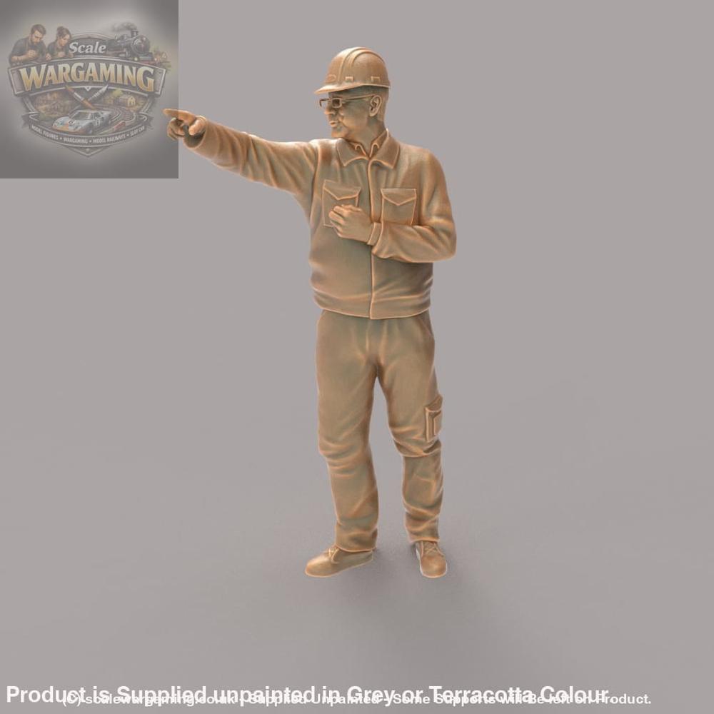 MM289 Site Foreman/Builder Pointing Figure