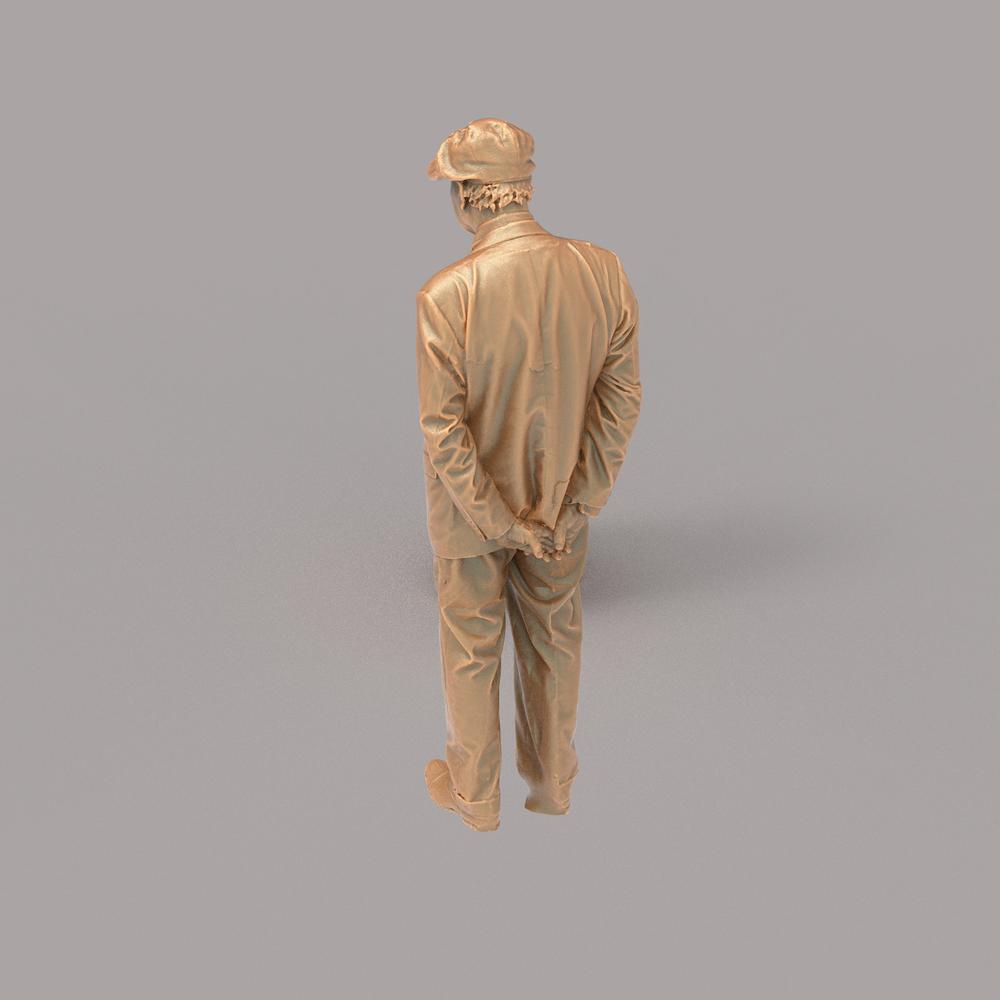 132s-0029 WW2 Older Gentleman Figure
