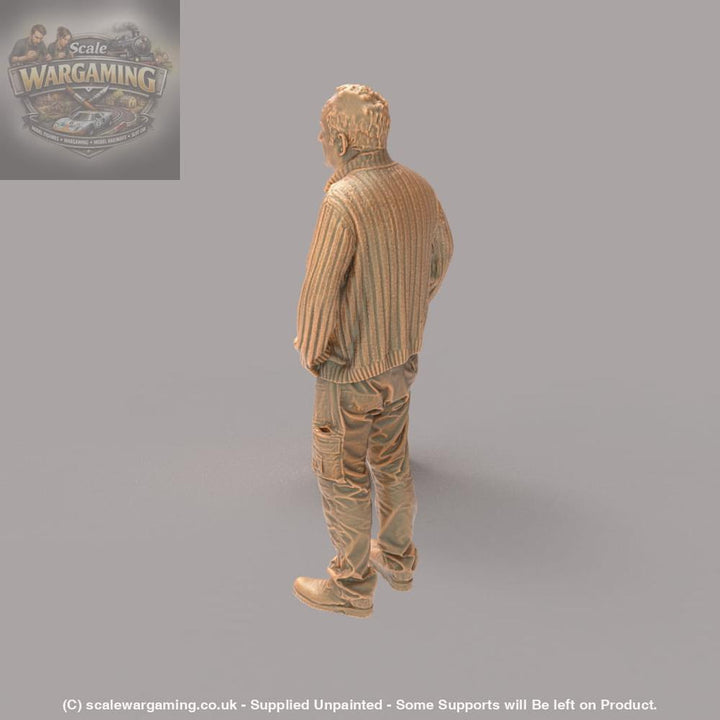 132s-0044 Grumpy Old Farmer Figure