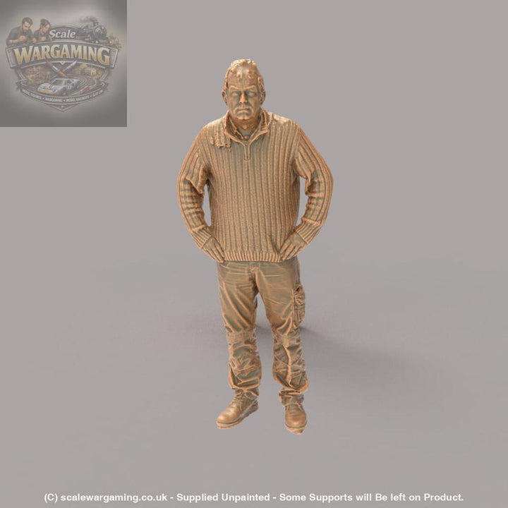 132s-0044 Grumpy Old Farmer Figure