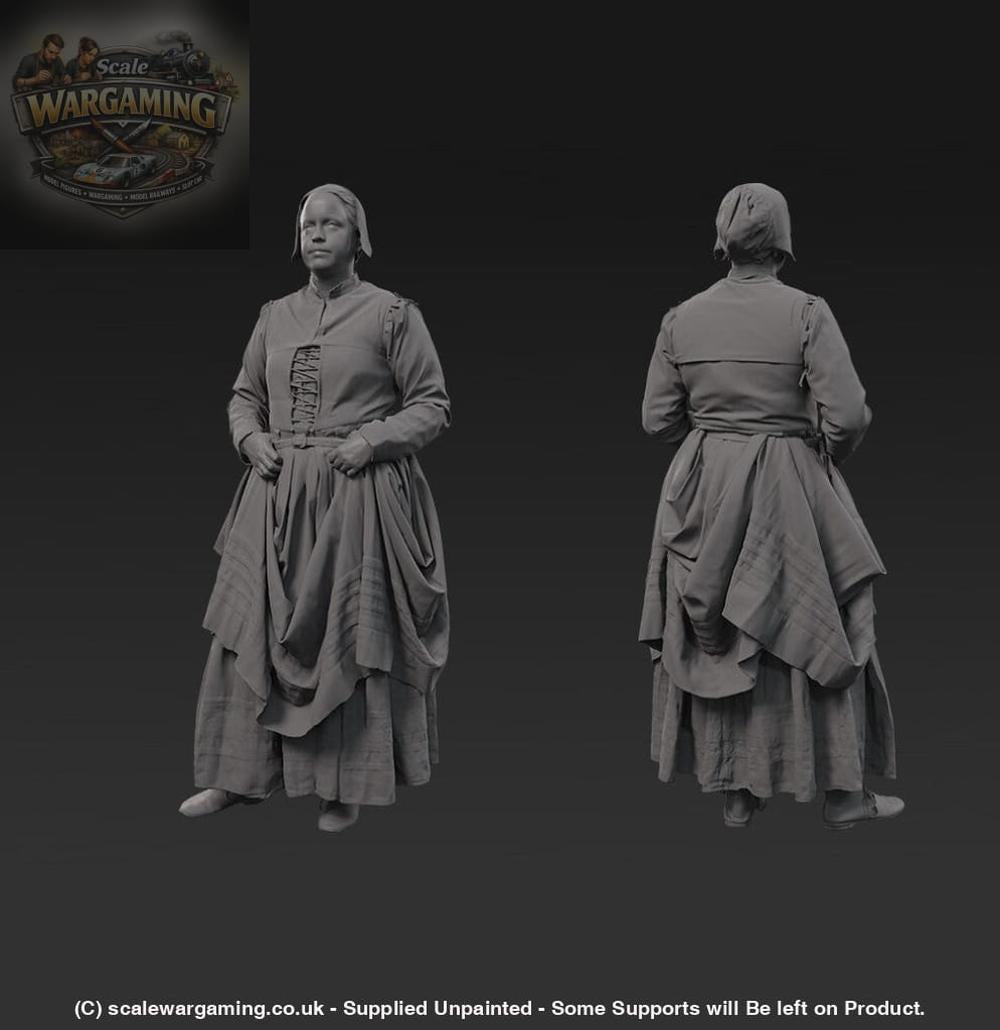 132s-0116 Medieval female Figure
